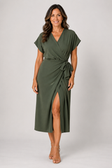 Sorella – Wrap Tie Midi Dress