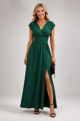 Veralisse – Elegant Side-Slit Maxi Dress