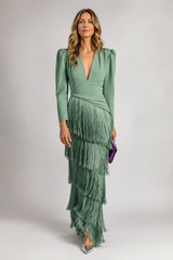 Verdara – Fringe Elegance Maxi Dress