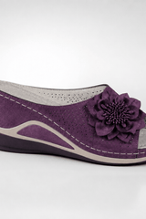 Nerina-Floral Wedge Sandals