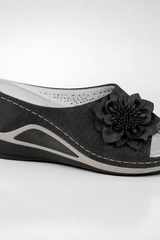 Nerina-Floral Wedge Sandals