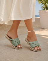 Livia-Cross Strap Espadrille Sandals