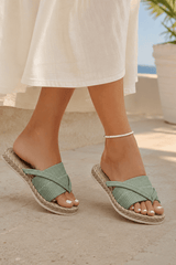 Livia-Cross Strap Espadrille Sandals