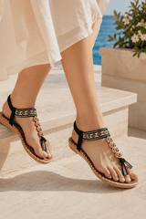 Talia-Embellished Boho Sandals