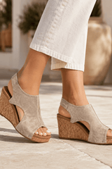 Serena-Peep Toe Wedge Sandals