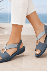 Orlena-Ring Detail Comfort Sandals