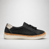 Ravelle-Perforated Slip-On Sneakers