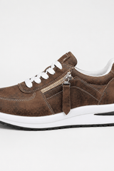 Celina-Metallic Zip Sneakers