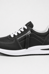 Celina-Metallic Zip Sneakers