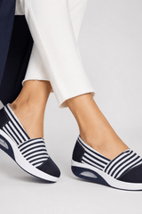 Sabine-Striped Platform Sneakers