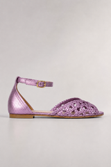 Maribel-Braided Gold Sandals