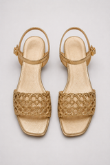 Seraphina-Lattice Ankle Sandals