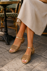 Seraphina-Lattice Ankle Sandals