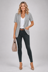 Seraphina - Short-Sleeve Blazer
