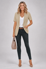 Seraphina - Short-Sleeve Blazer