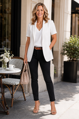 Seraphina - Short-Sleeve Blazer