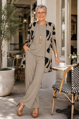 Camille - Abstract Print Three-Piece Set