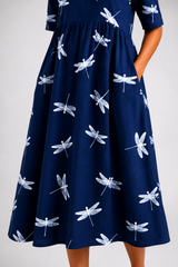 Evelina-Dragonfly Midi Dress