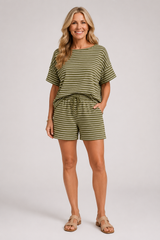 Marina - Striped Short Set