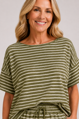 Marina - Striped Short Set