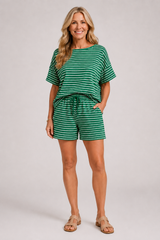 Marina - Striped Short Set
