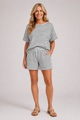 Marina - Striped Short Set