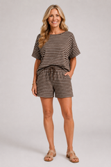 Marina - Striped Short Set