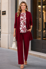 Scarlett - Floral Charm Three-Piece Set