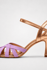 Rosalia - Metallic Slingback Heels