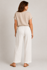 Lunara-Wide Leg Linen Pants