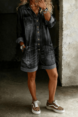 Marlowe - Casual Denim Utility Romper