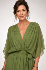 Seraphina – Flowing Tie-Waist Midi Dress