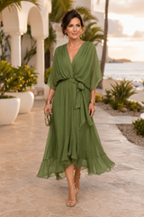 Seraphina – Flowing Tie-Waist Midi Dress