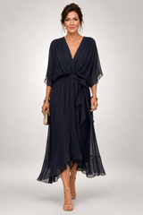 Seraphina – Flowing Tie-Waist Midi Dress