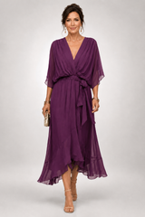 Seraphina – Flowing Tie-Waist Midi Dress