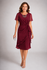 Seraphelle – Elegant Chiffon Layered Dress