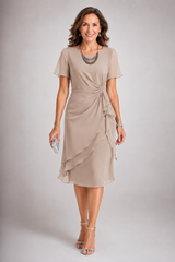 Seraphelle – Elegant Chiffon Layered Dress