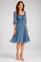 Elarisse – Romantic Chiffon Mini Dress