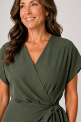 Sorella – Wrap Tie Midi Dress
