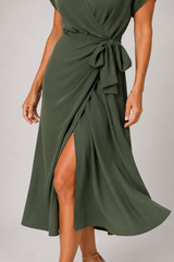Sorella – Wrap Tie Midi Dress