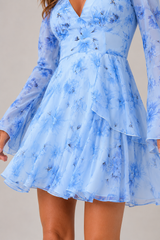 Celestine – Floral Wrap Mini Dress