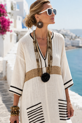 Zafrina – Bohemian Coastal Maxi Dress