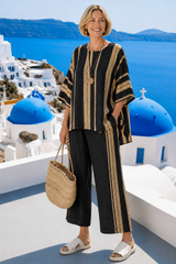 Calyra – Relaxed Stripe Two-Piece Set