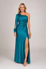 Selvara – One-Shoulder Luxe Evening Dress