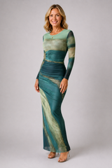 Elaris – Ocean Mist Maxi Dress