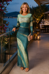 Elaris – Ocean Mist Maxi Dress