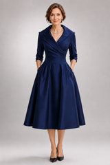 Belladonna – Satin Elegance Midi Dress