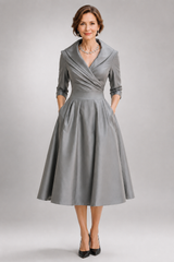 Belladonna – Satin Elegance Midi Dress