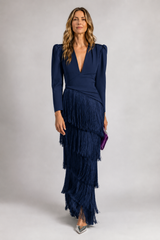 Verdara – Fringe Elegance Maxi Dress