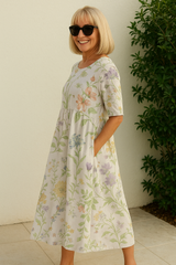Elarisse - Botanical Charm Midi Dress